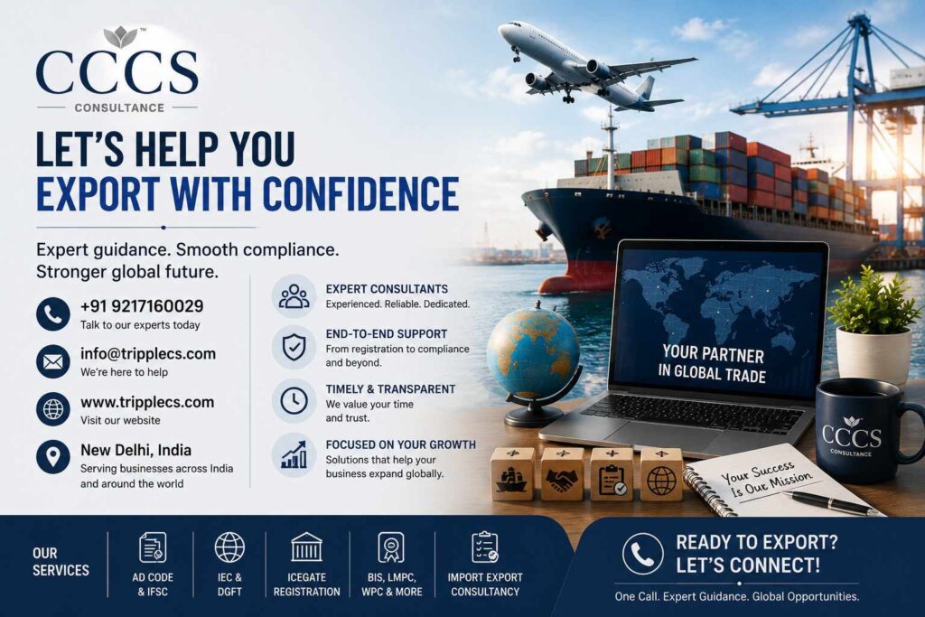 AD Code & IFSC Registration for Exporters