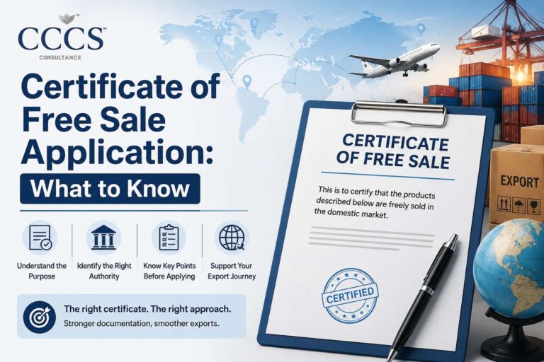 Certificate of Free Sale Application What to Know