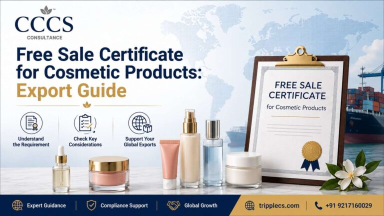 Free Sale Certificate for Cosmetic Products Export Guide