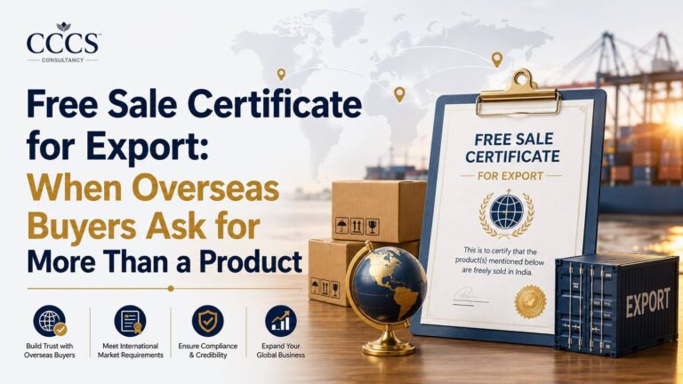 Free Sale Certificate for Export When Overseas Buyers Ask for More Than a Product