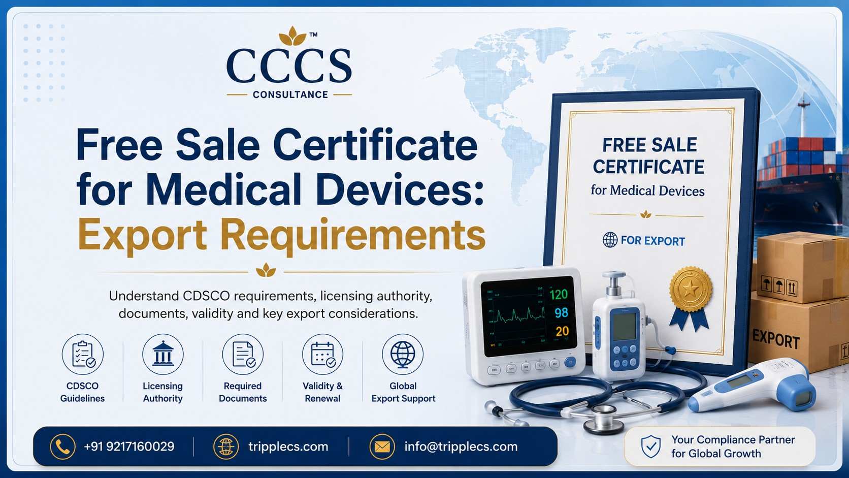 Free Sale Certificate for Medical Devices Export Requirements