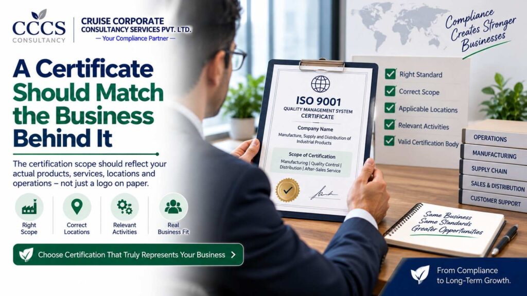 A Certificate Should Match the Business Behind It