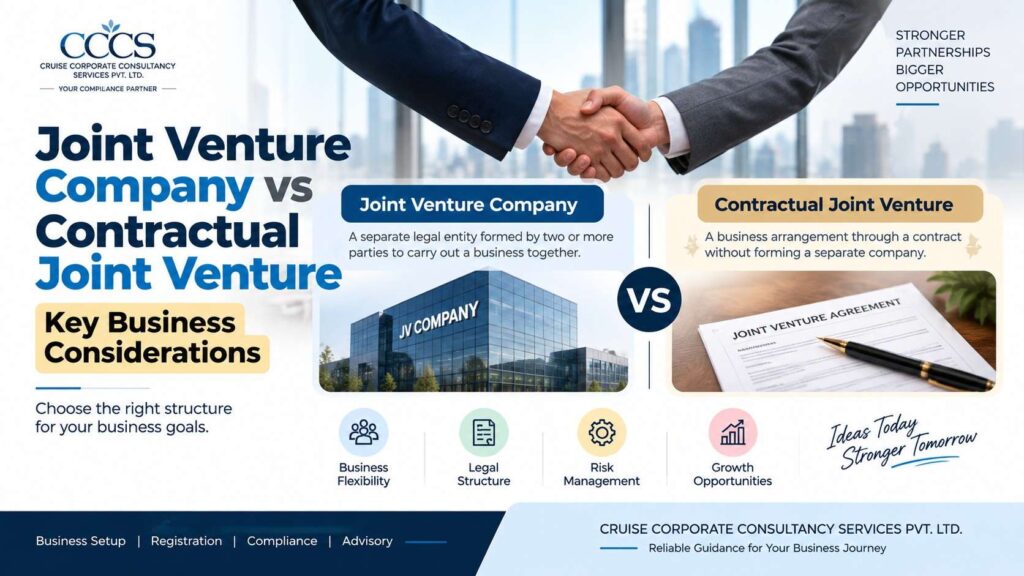 Joint Venture Company vs Contractual Joint Venture